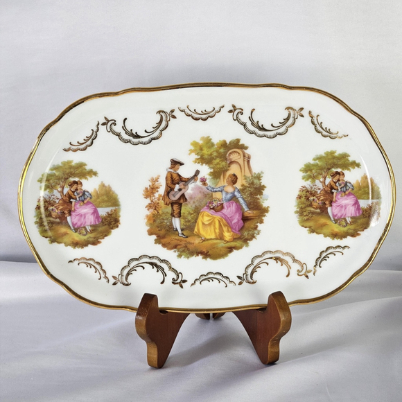 GLORIA Fine Porcelain Bavaria Bayreuth Platter - Fragonar, Set of 2 - Picture 3 of 10